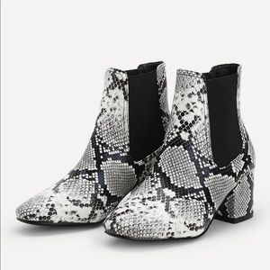 Snakeskin Ankle Boots
